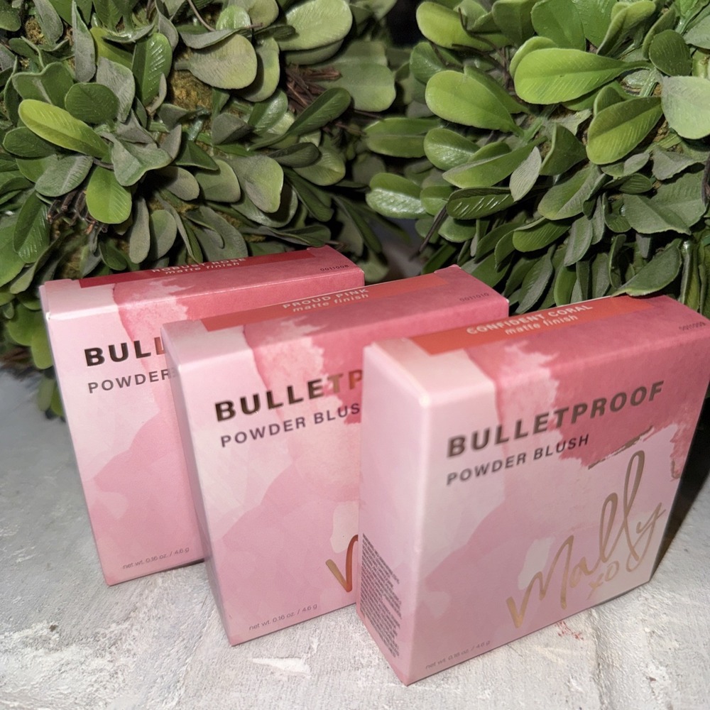 Mally Bulletproof Powder Blush in Robust Rose, Proud‎ Pink, And Confident Coral